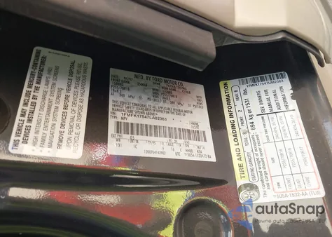 2007 Ford Expedition El Eddie Bauer z USA, uszkodzony, nr VIN 1FMFK17547LA82363